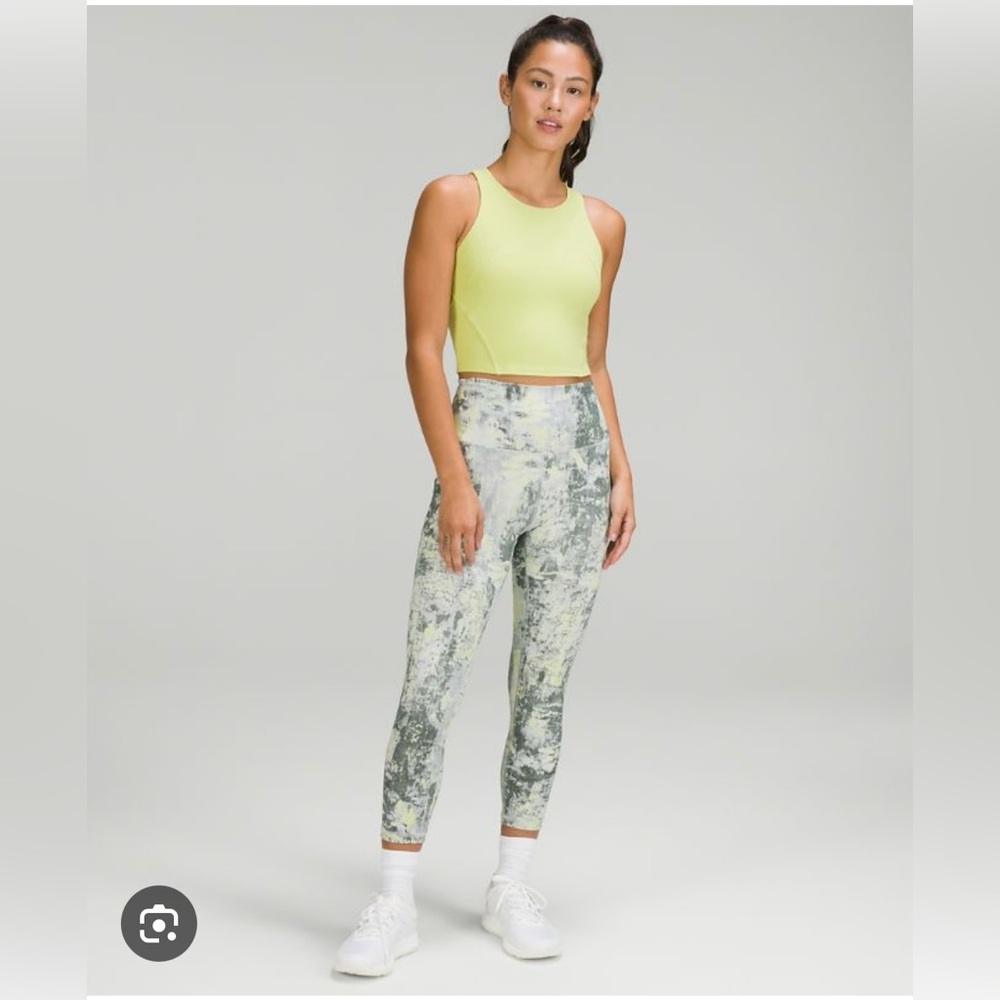 Lululemon Wunder Train High-Rise Crop 23" - Cinder Grain Smoked Spruce - Size 2